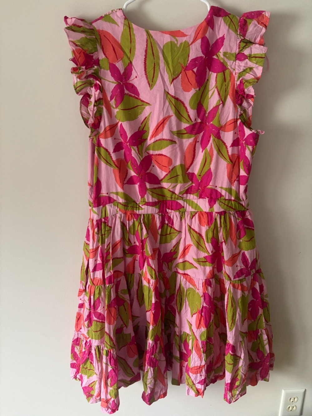 Taylor Pink Graduation Dress Ruffle Sleeve Mini Sun Dress Size XL Women - Picture 4 of 7